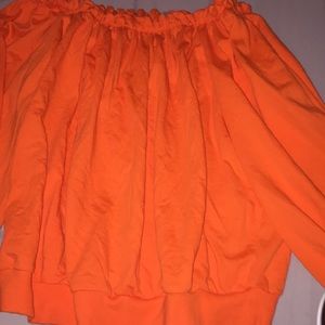 over the shoulder top